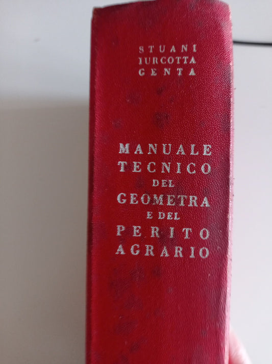Manuale tecnico del geometra e del perito agrario - copertina