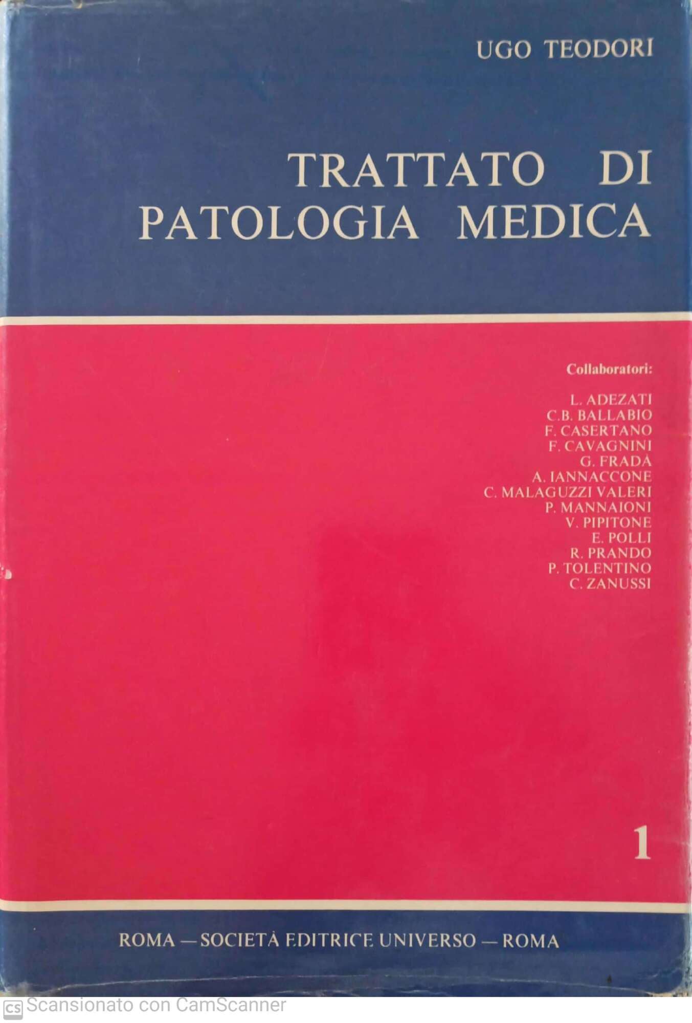 Trattato di patologia medica - copertina