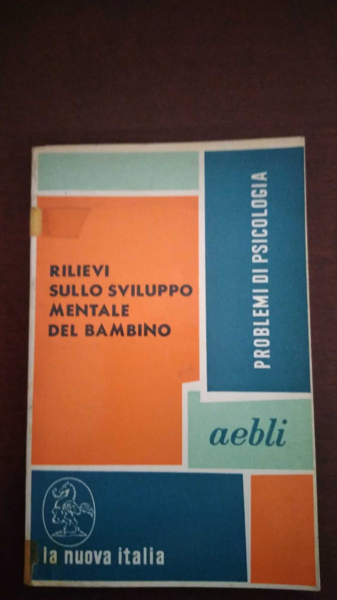 Rilievi sullo sviluppo mentale del bambino - copertina