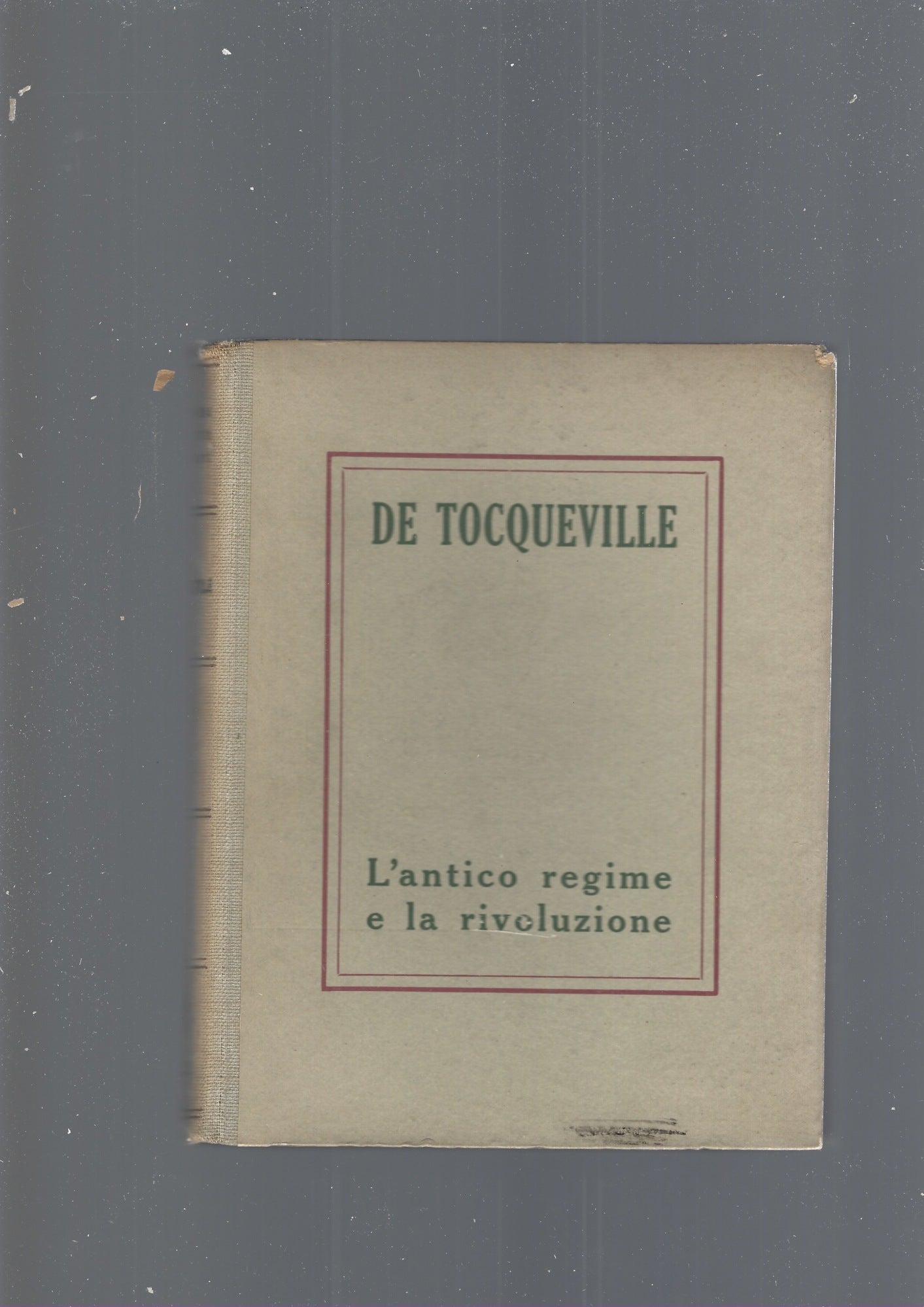 L' ANTICO REGIME E LA RIVOLUZIONE - copertina