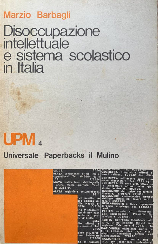 Disoccupazione intellettuale e sistema scolastico in Italia - copertina