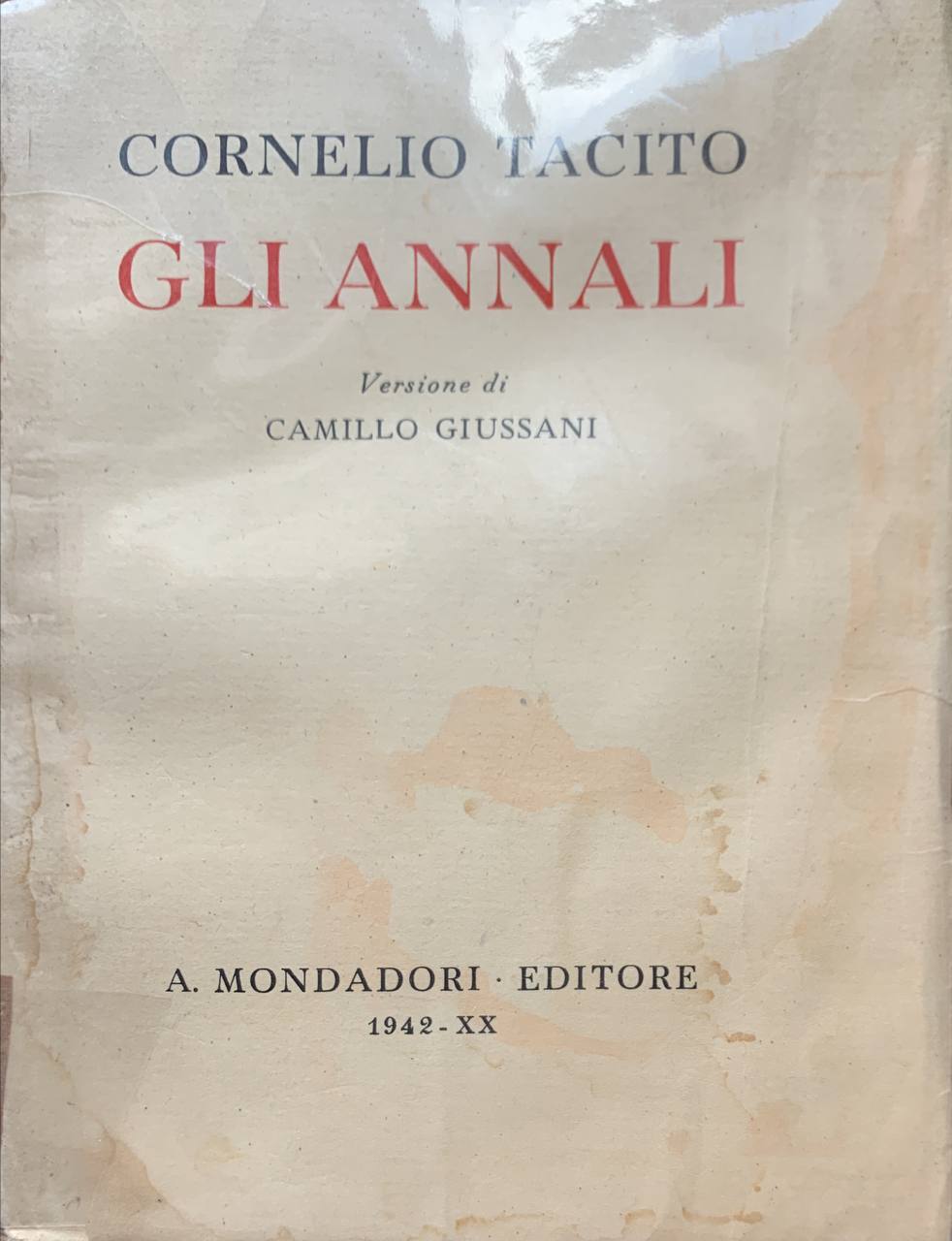 Gli annali - copertina