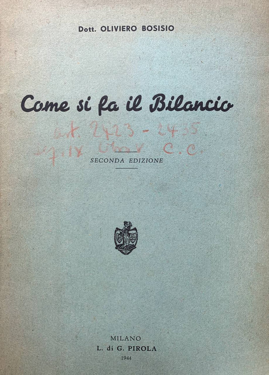 Come si fa il bilancio - copertina