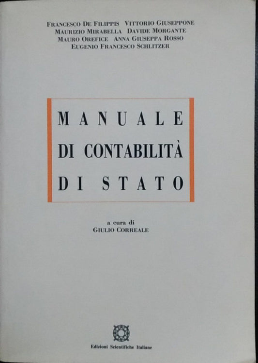 Manuale di contabilità di Stato - copertina