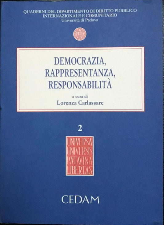 Democrazia, rappresentanza, responsabilità - copertina