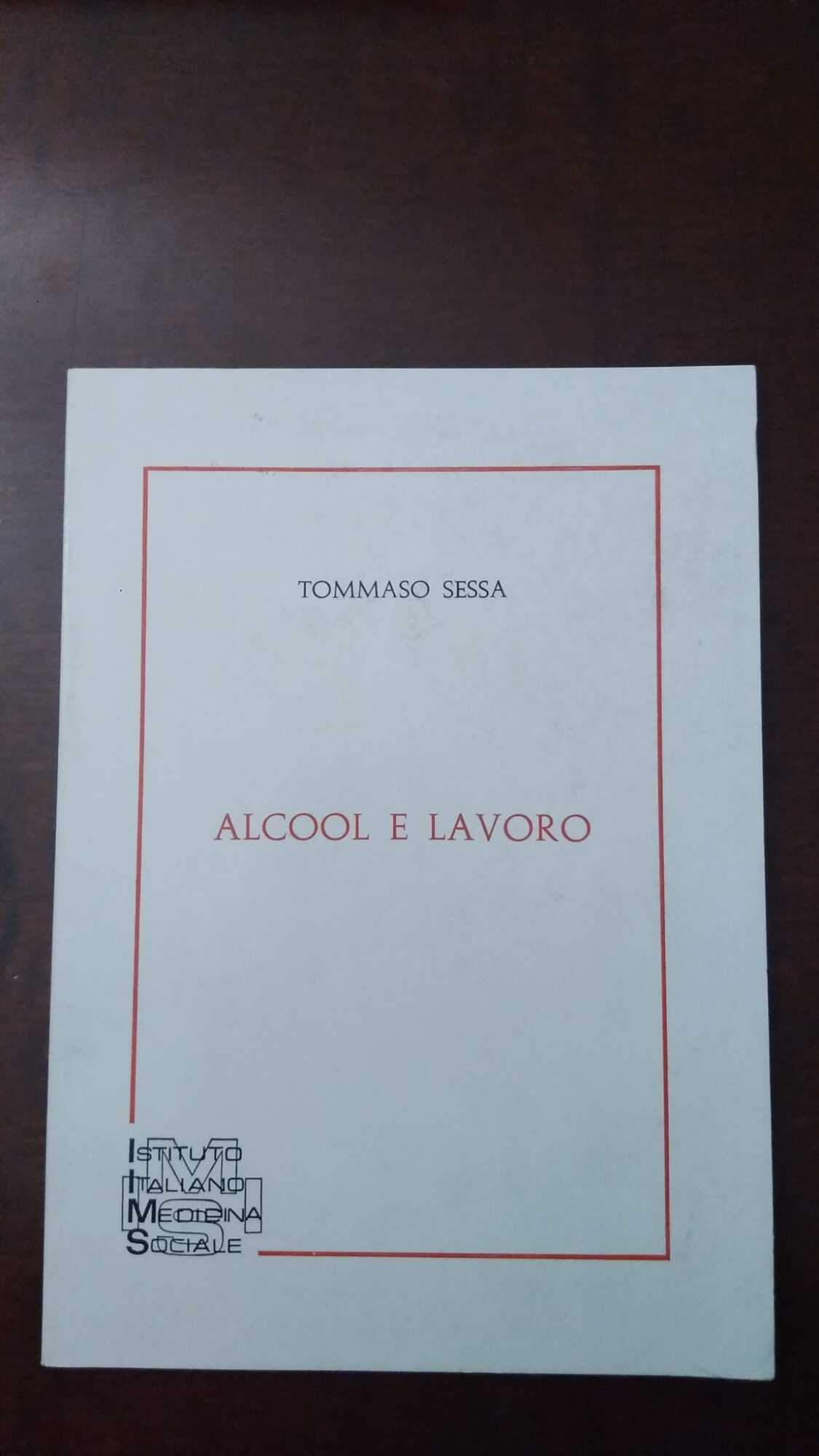 Alcool e lavoro - copertina