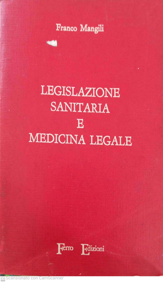Legislazione sanitaria e medicina legale - copertina