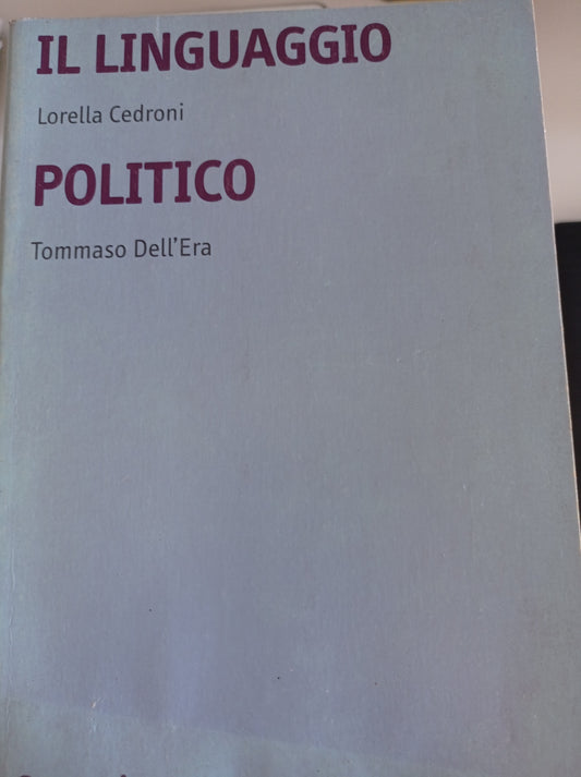 Il linguaggio politico - copertina