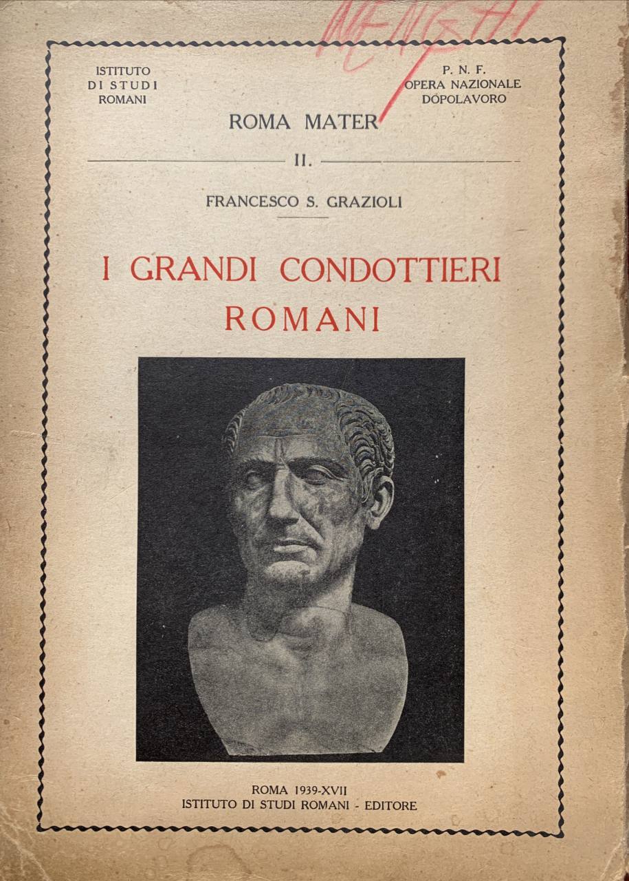 I grandi condottieri romani - copertina