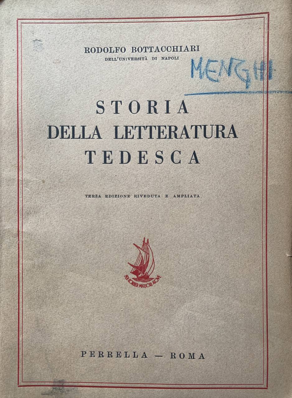 Storia della letteratura tedesca - copertina