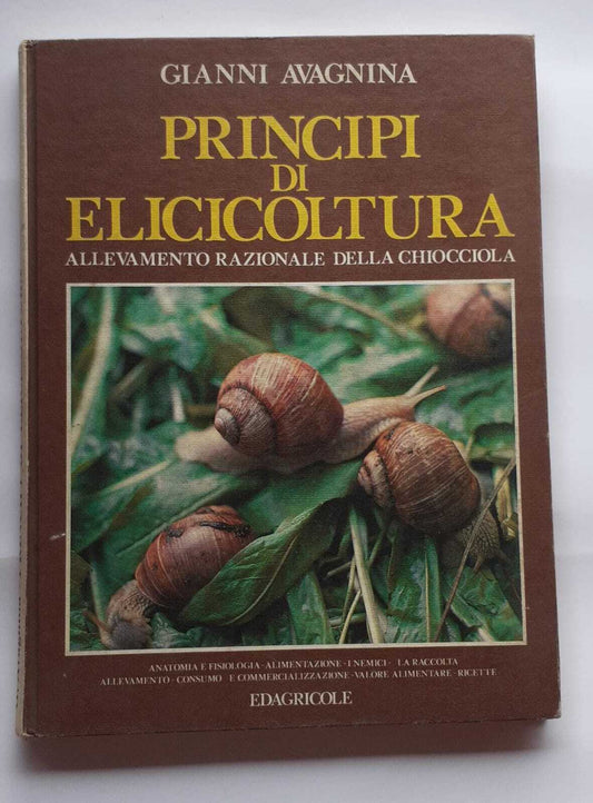 Principi di elicicoltura. Allevamento razionale della chiocciola - copertina