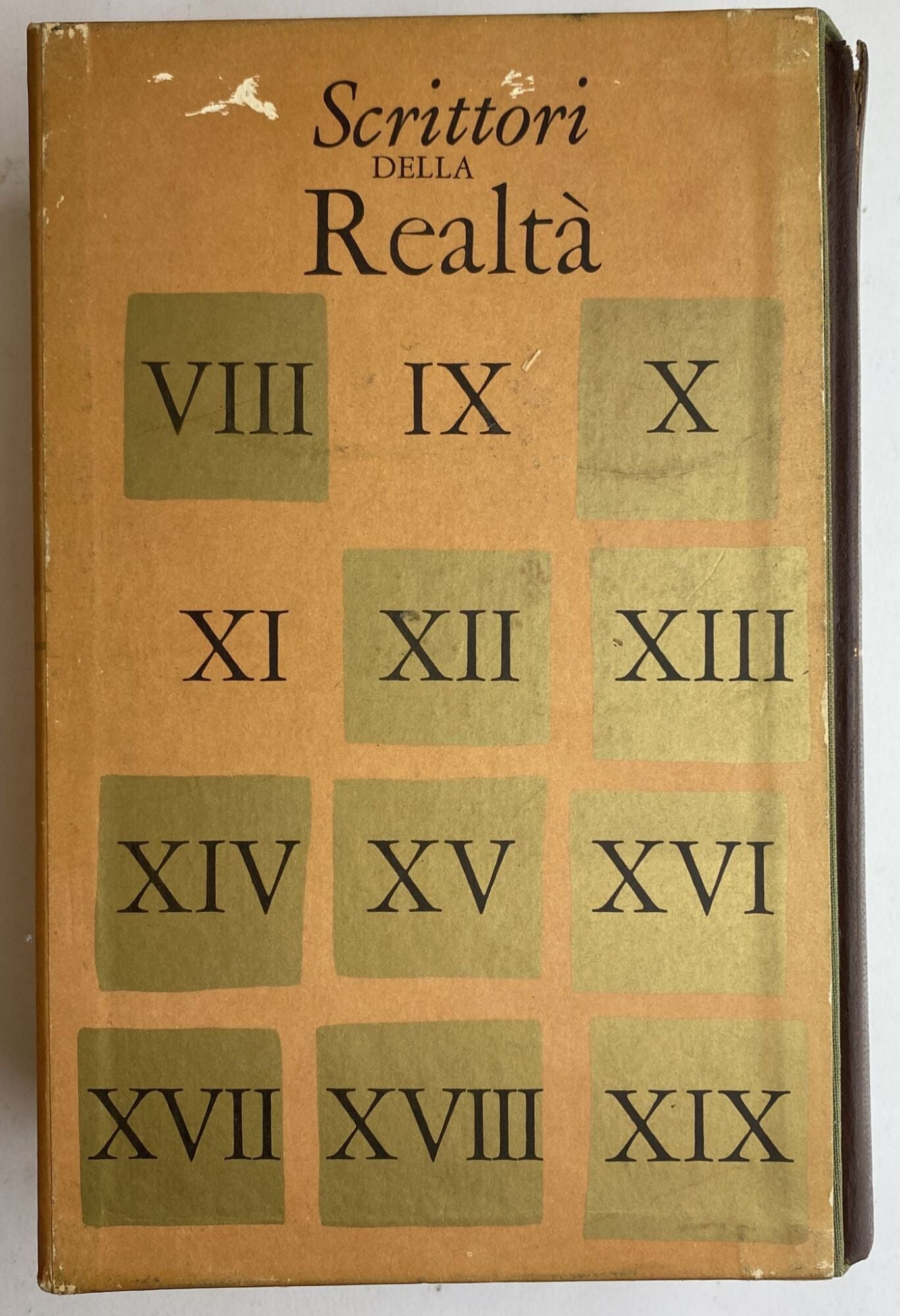 Scrittori della realtà dall'VIII al XIX secolo - copertina