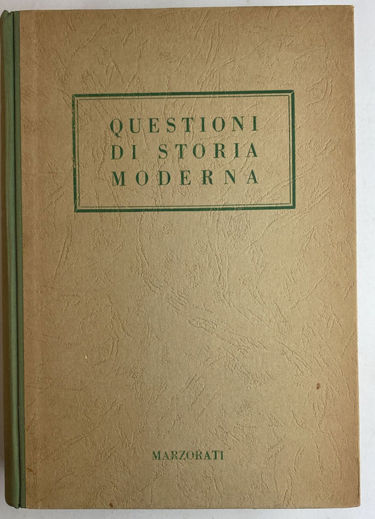 Questioni di storia moderna - copertina