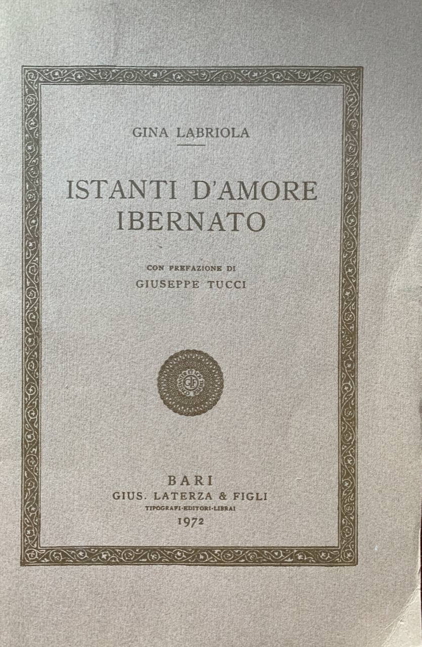 Istanti d'amore ibernato - copertina