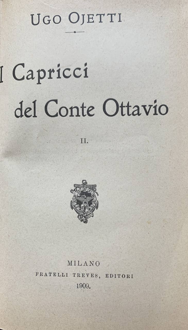 I capricci del Conte Ottavio - copertina