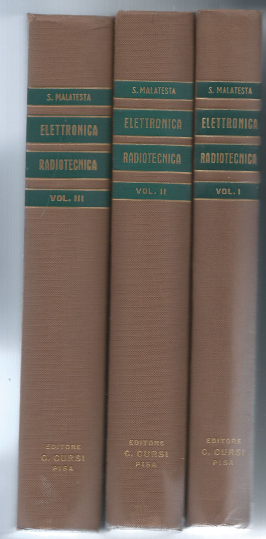 Elettronica e radiotecnica. Tre volumi - copertina