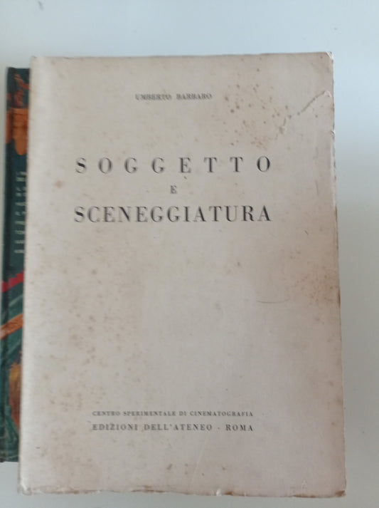 Soggetto e sceneggiatura - copertina