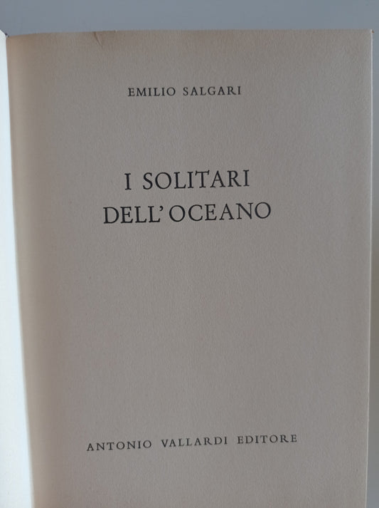 I solitari dell'oceano - copertina