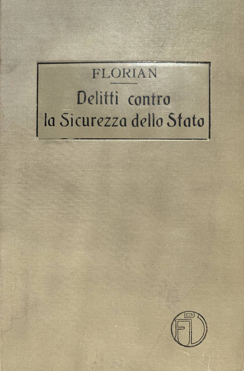 Delitti contro la sicurezza dello Stato - copertina