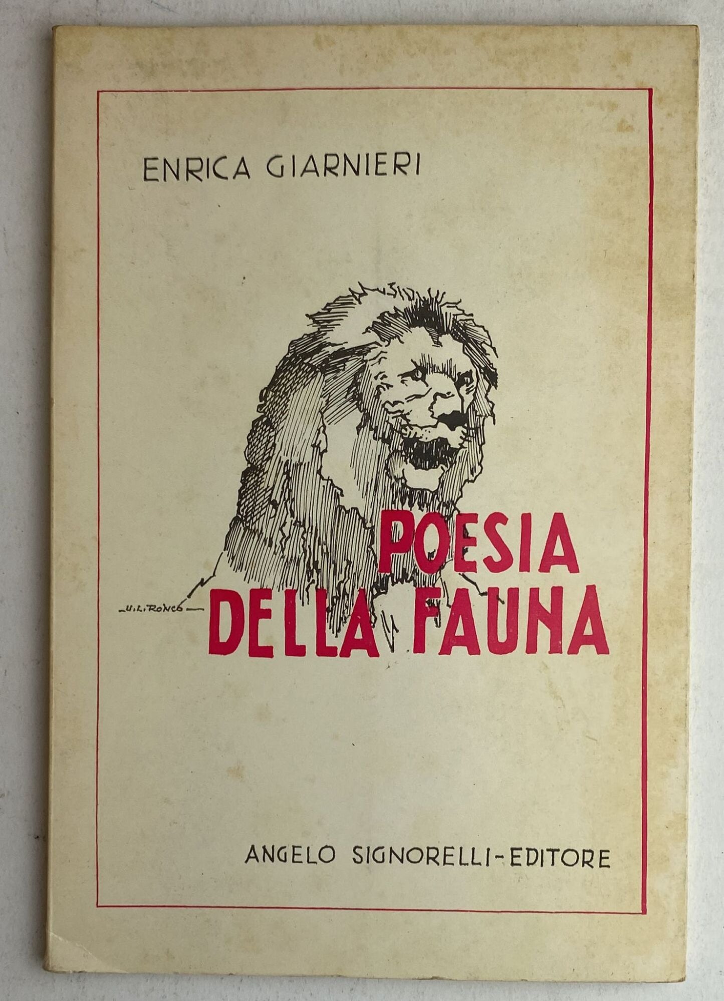 Poesia della fauna - copertina