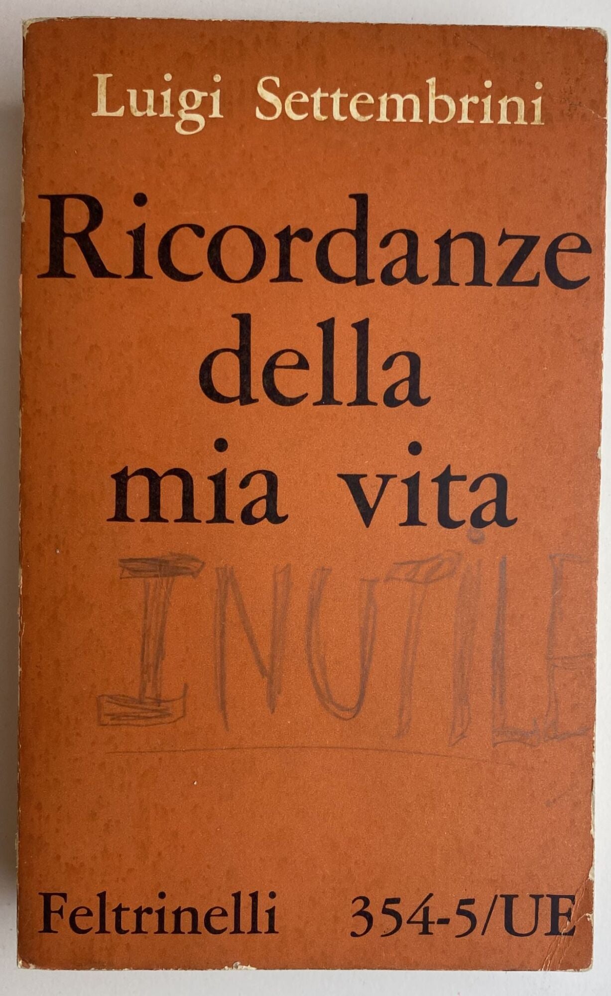 Ricordanze della mia vita - copertina