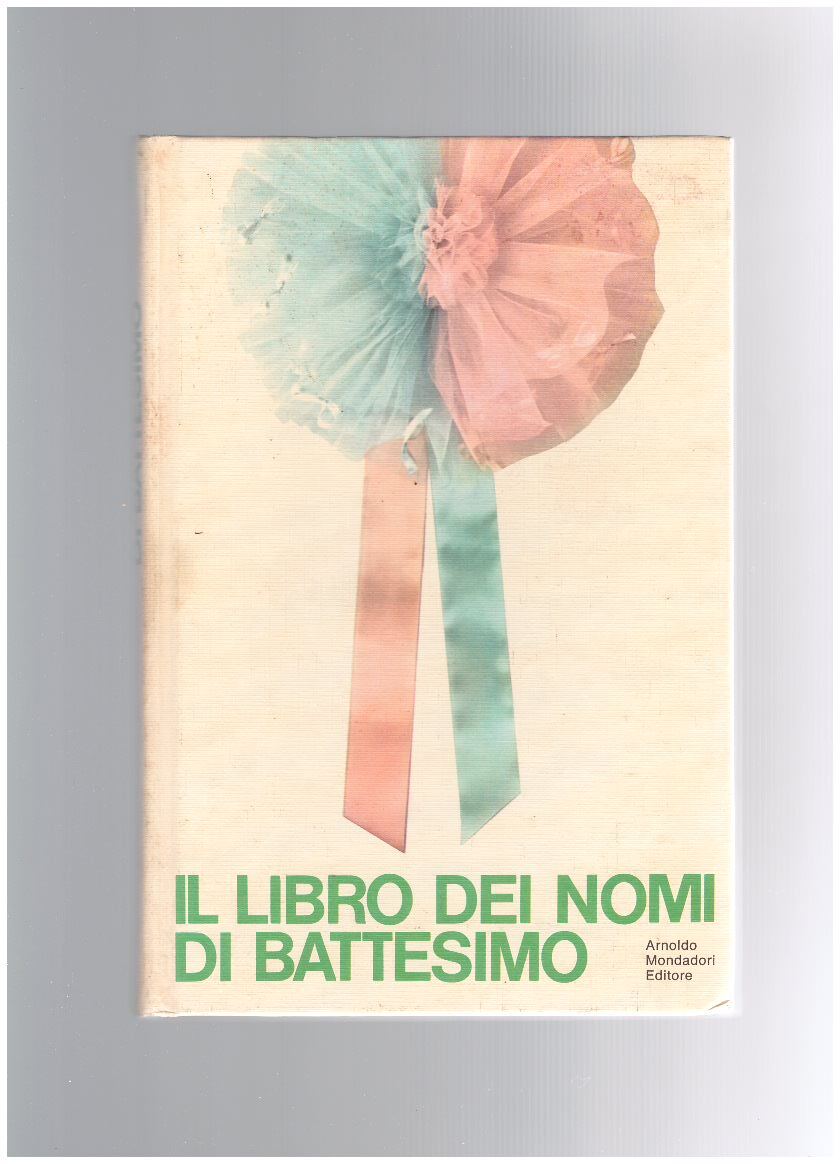 Il libro dei nomi di battesimo - copertina