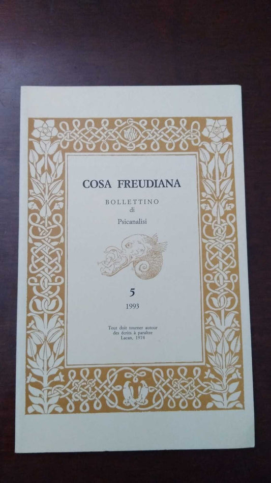 Cosa Freudiana - Bollettino di Psicoanalisi 5 - copertina