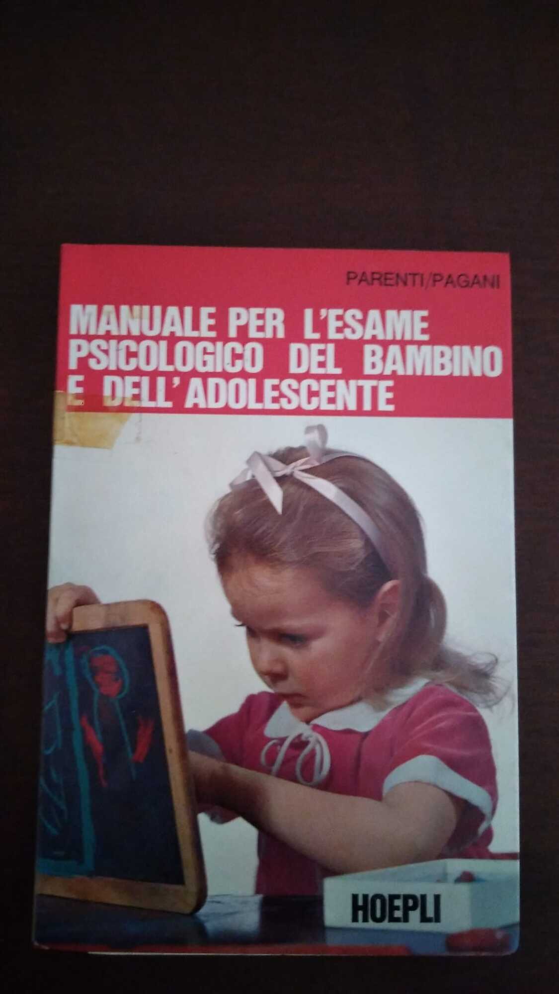 Manuale per l'esame psicologico del bambino e dell'adolescente - copertina