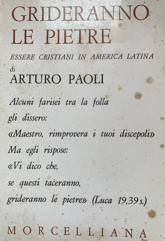 Grideranno le pietre - copertina