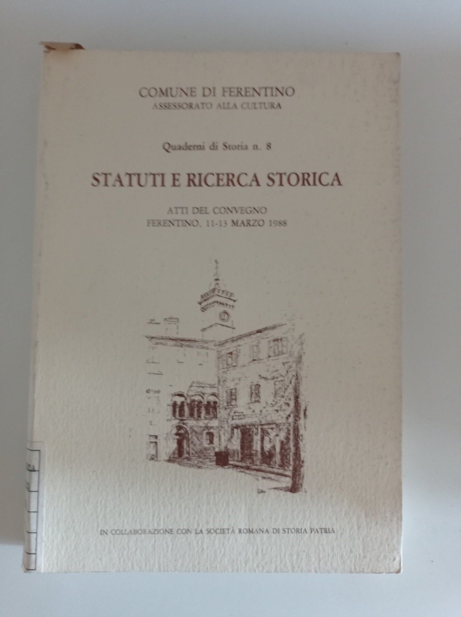 Statuti e ricerca storica - copertina