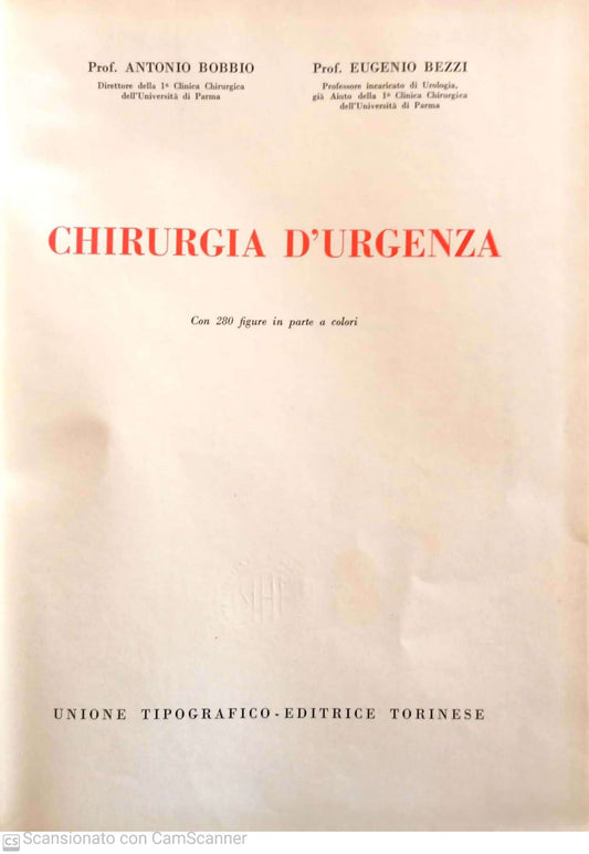 Chirurgia d'urgenza - copertina