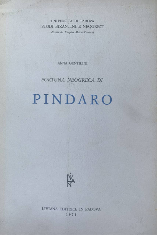 Fortuna neogreca di Pindaro - copertina