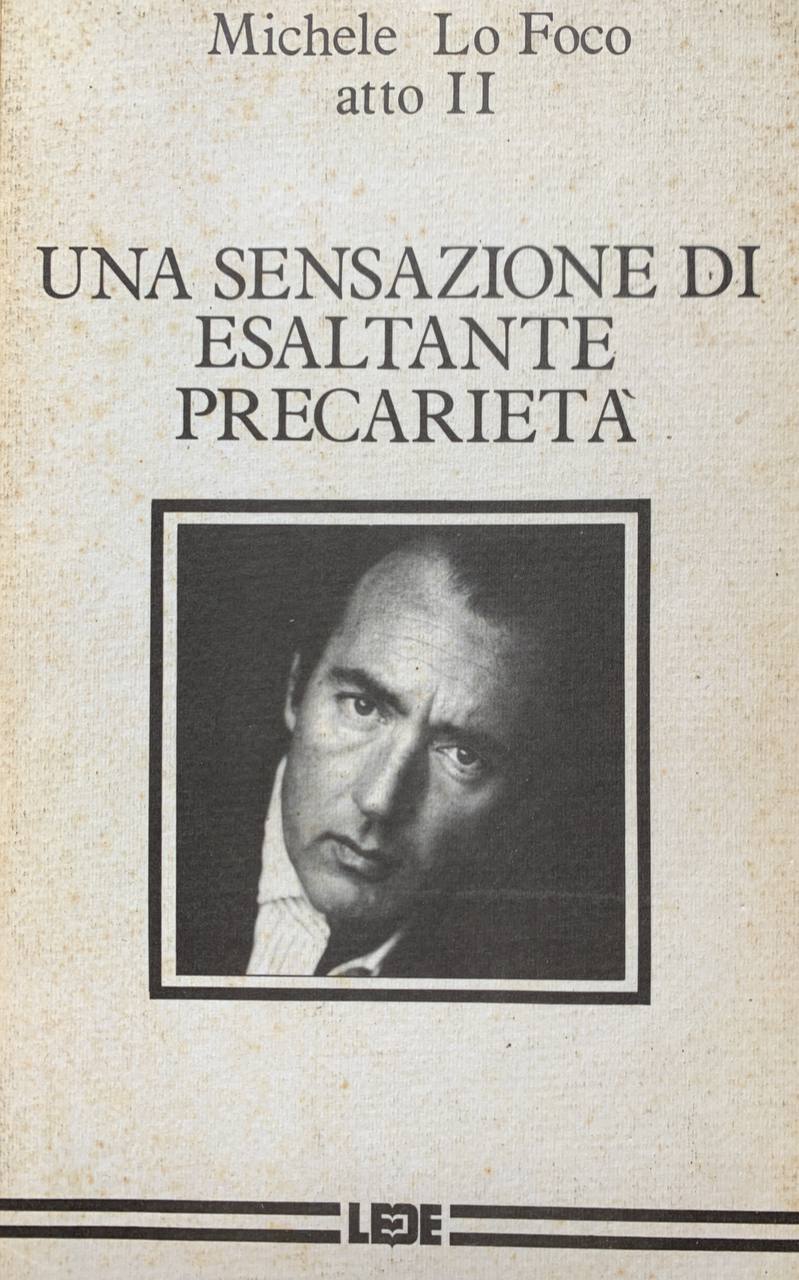 Una sensazione di esaltante precarietà - copertina