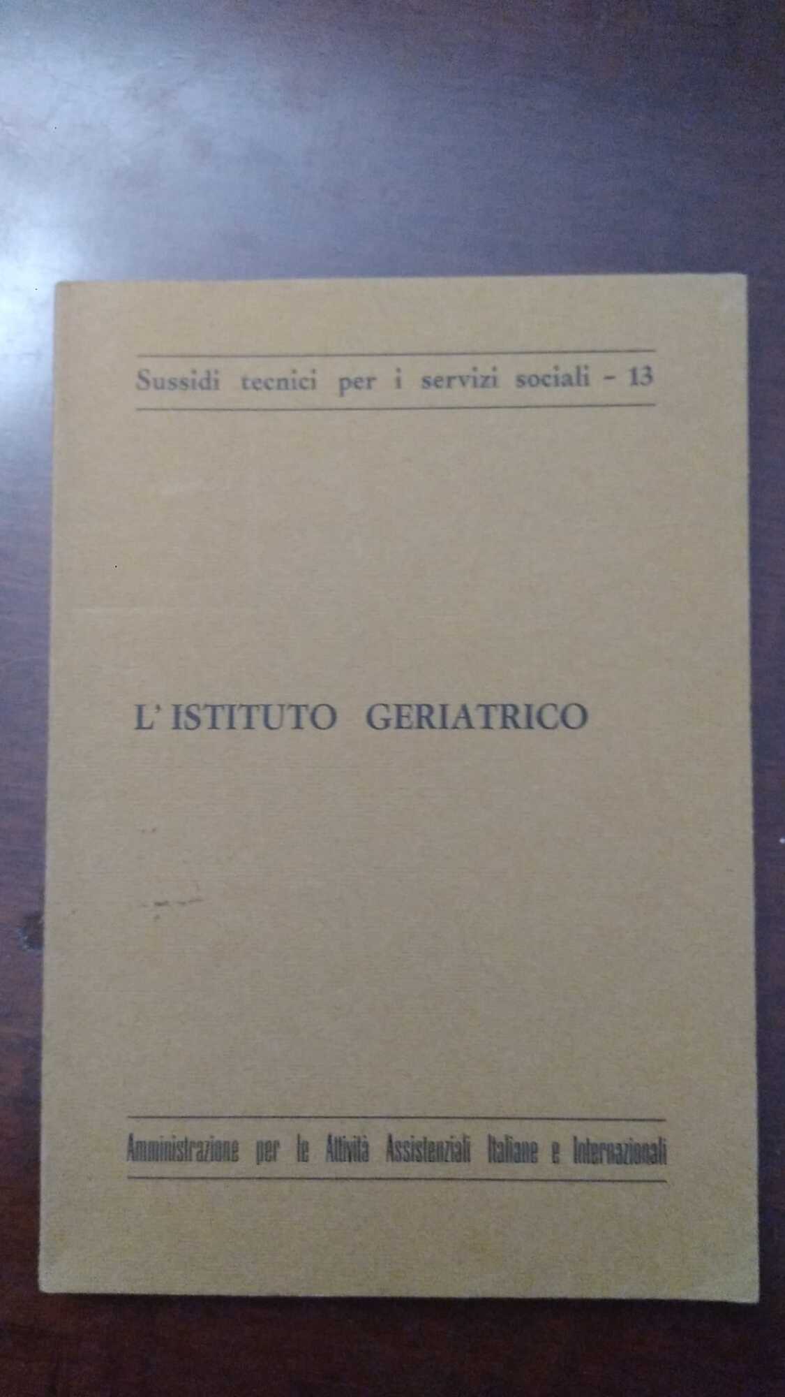 L'istituto geriatrico - copertina