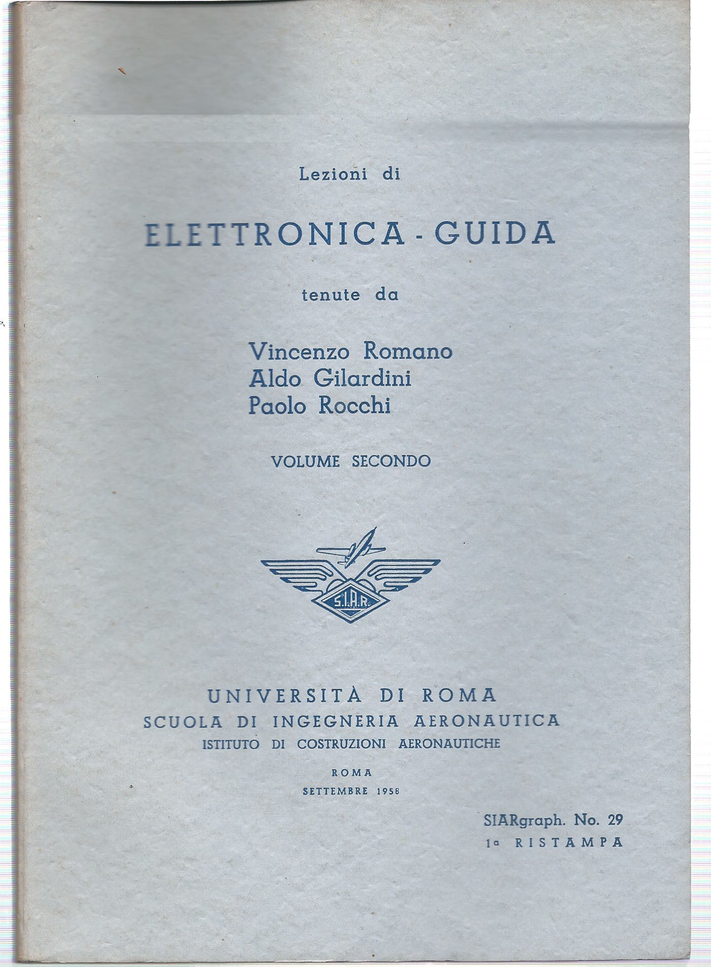 Lezioni di Elettronica - Guida. Volume secondo - copertina