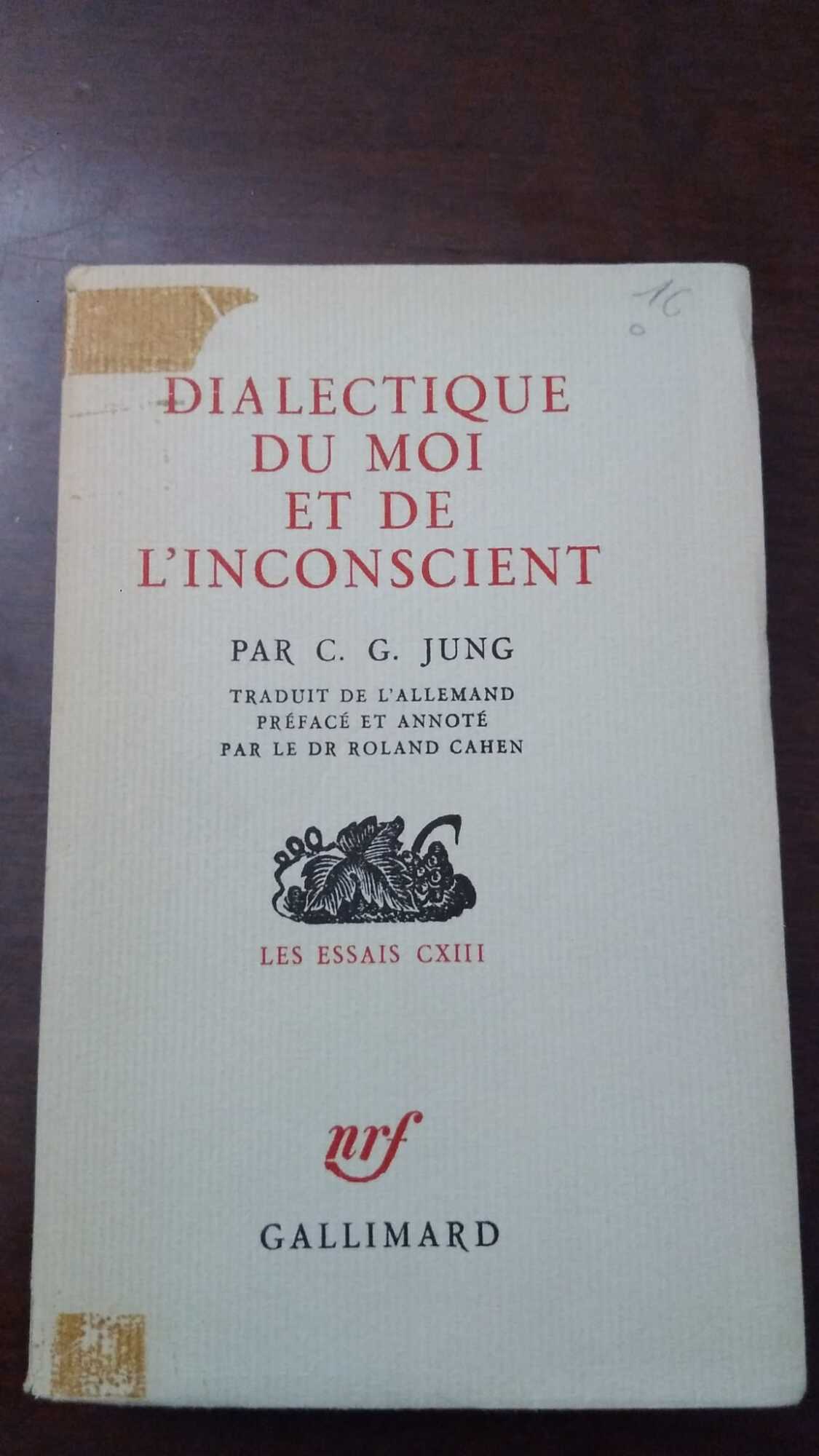 Dialectique du moi et de l'inconscient - copertina