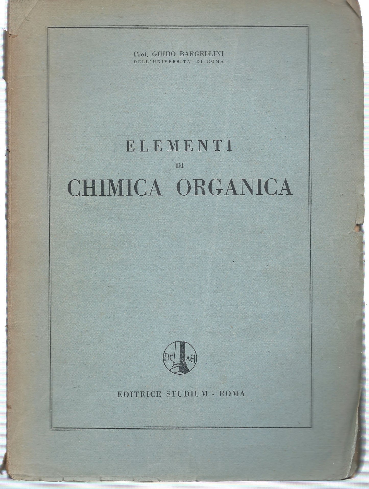 Elementi di chimica organica - copertina
