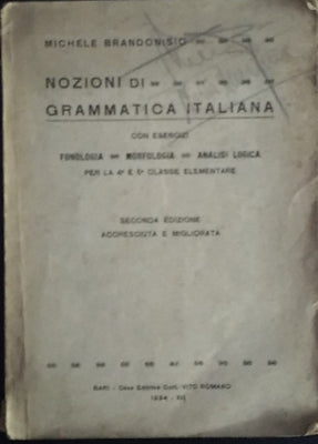 Nozioni di grammatica italiana