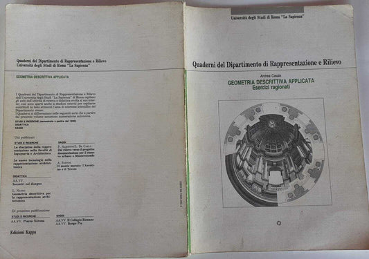 Geometria descrittiva applicata. Esercizi ragionati - copertina