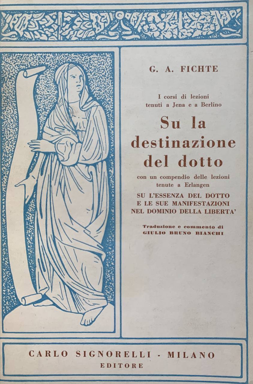Su la destinazione del dotto - copertina