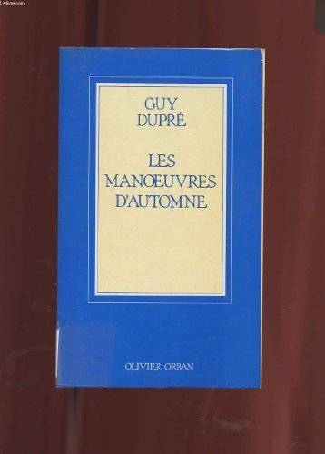 Les manoeuvres d'automne - copertina