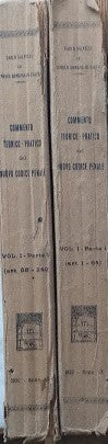 Commento teorico-pratico del nuovo codice penale con prefazione del guardasigilli Alfredo Rocco. Vol. I - Parte prima - seconda - copertina