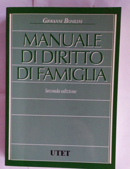 Manuale di diritto di famiglia - copertina