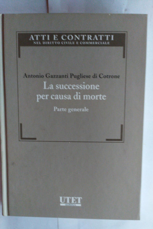 La successione per causa di morte : parte generale - copertina