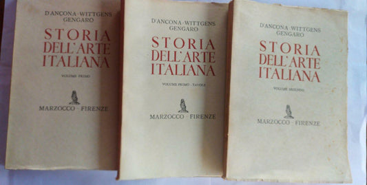 Storia dell'arte italiana. Volume primo - Volume primo tavole - Volume secondo - copertina