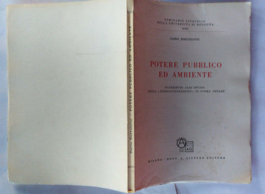 Potere pubblico ed ambiente - copertina