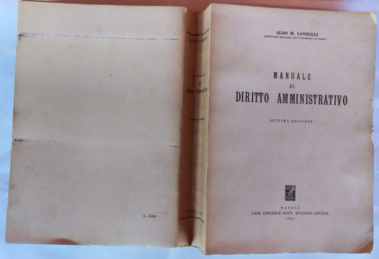 Manuale di Diritto Amministrativo - copertina