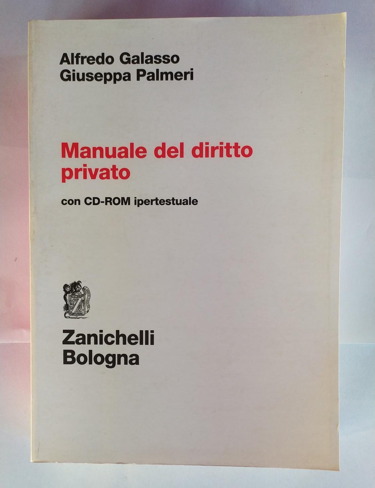 Manuale del diritto privato. Con cd-rom ipertestuale - copertina