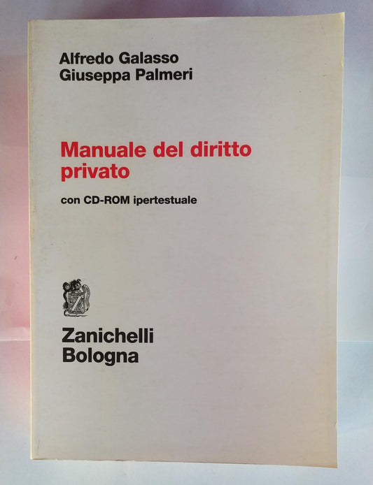 Manuale del diritto privato. Con cd-rom ipertestuale - copertina