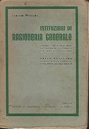 ISTITUZIONI DI RAGIONERIA GENERALE - copertina
